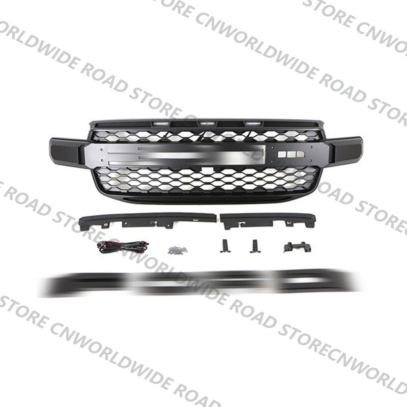 For FORD RANGER 2023 T9 MK4 PX4 High Version XLT WILDTRAK SPORT Front Grills Raptor Style Grille with Led Light Upgrade Tuning